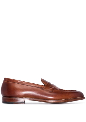 Grenson Lloyd almond toe loafers - Brown