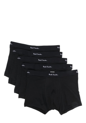 Paul Smith logo-print organic cotton boxers - Black