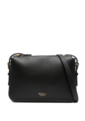 Mulberry Clovelly leather zip-top cross body bag - Black
