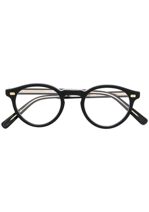 Eyevan7285 Puerto round-frame glasses - Black