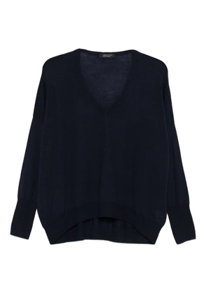 Aragona fine-knit jumper - Blue