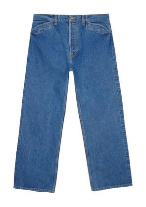 Brain Dead Type 00 logo-patch jeans - Blue