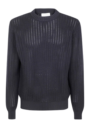Filippo De Laurentiis open-knit sweater - Black