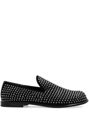 JW Anderson crystal-embellished loafers - Black