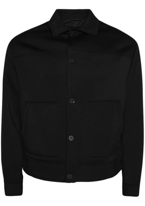 Neil Barrett mélange jersey shirt jacket - Black