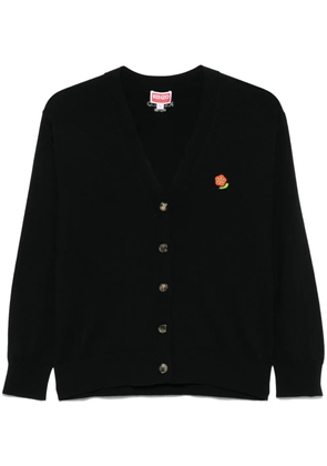 Kenzo Kenzo Pop-embroidered cardigan - Black
