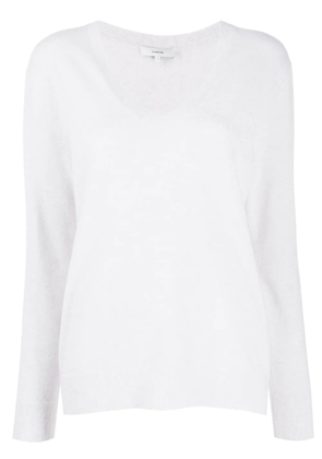 Vince Weekend V neck Jumper - White