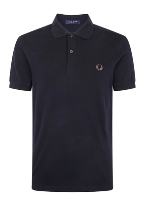 Fred Perry laurel-embroidered polo shirt - Black