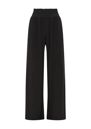 MALIPARMI elastic-waist wide-leg trousers - Black