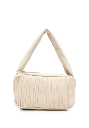 Frenzlauer gathered leather tote - Neutrals