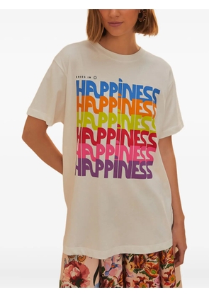 FARM Rio Dress in Happiness T-shirt - Neutrals