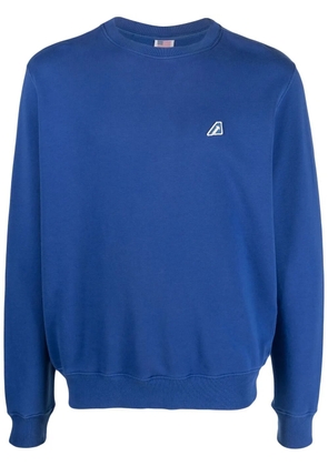 Autry Tennis logo-patch cotton sweatshirt - Blue