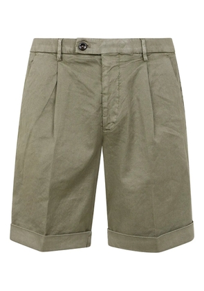 michael coal pleated cotton shorts - Neutrals