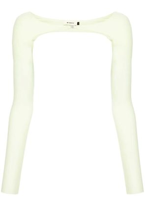 MISBHV logo-plaque long-sleeve shrug - Green