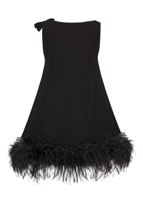 Valentino Garavani bow feather dress - Black