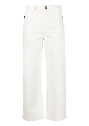 FRAME straight-leg utility trousers - White