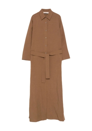 Blanca Vita belted shirt dress - Brown