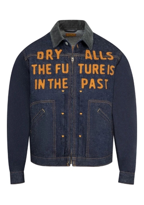 Human Made Work zip-up denim jacket - Blue