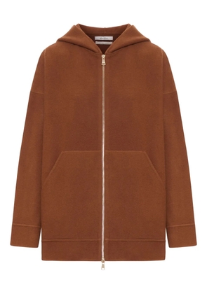Max Mara wool zip-up hoodie - Brown