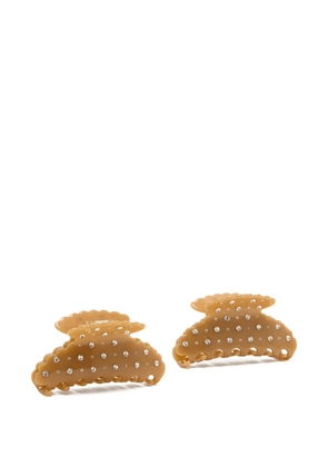 Loeffler Randall crystal hair clips (set of two) - Neutrals