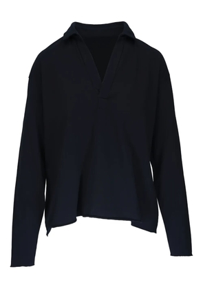 Frank & Eileen polo-collar long-sleeve T-shirt - Blue