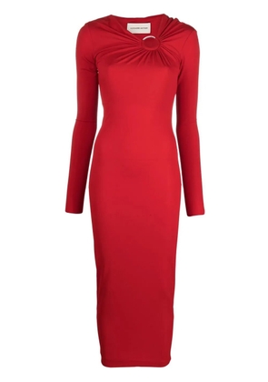 Alexandre Vauthier cut-out midi dress - Red