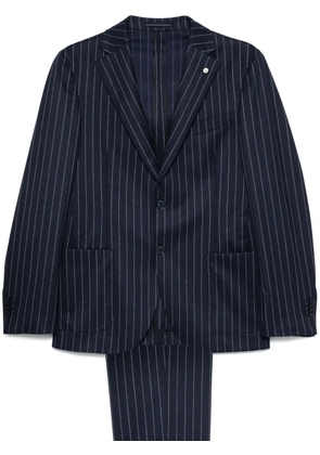 LUIGI BIANCHI MANTOVA pinstriped suit - Blue