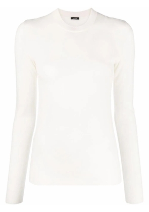 JOSEPH round-neck knitted top - Neutrals