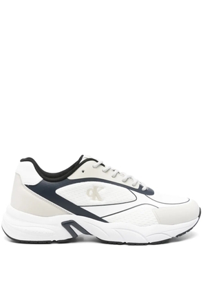 Calvin Klein Jeans logo-embroidered sneakers - White