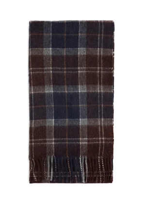 Barbour tartan fringed scarf - Blue