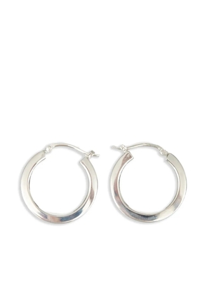 MM6 Maison Margiela polished hoop earrings - Silver