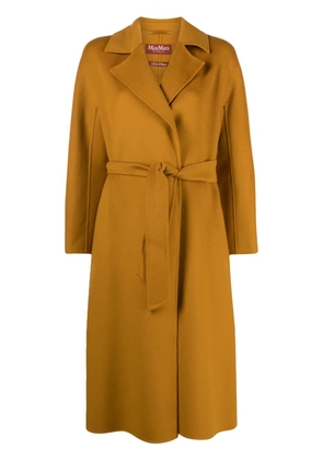 Max Mara belted knitted coat - Orange