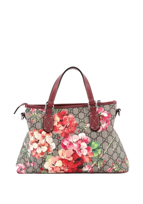 Gucci Pre-Owned Convertible Zip Blooms Print GG Coated Canvas Medium tote bag - Brown
