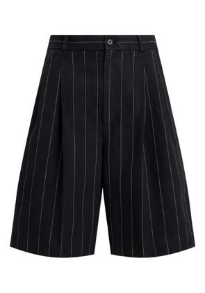 Polo Ralph Lauren pinstripe pleated shorts - Black