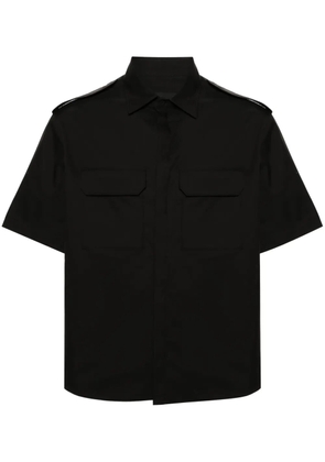 Neil Barrett short-sleeve poplin shirt - Black