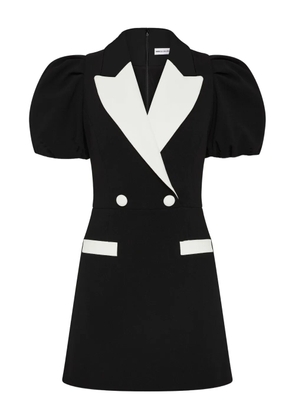 Rebecca Vallance Emma puff-sleeve double-breasted dress - Black