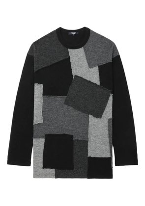 Comme des Garçons Homme patchwork crew-neck sweater - Black