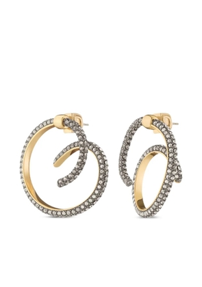 DEMARSON New York Maia crystal-embellished earrings - Gold