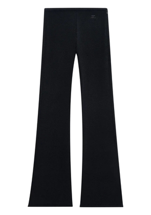 Courrèges Heritage low-rise flared trousers - Black