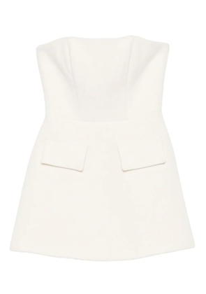 Vestiaire d'un Oiseau Libre pocket wool mini dress - Neutrals