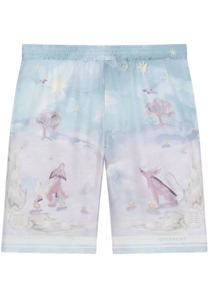 Givenchy silk shorts - Blue