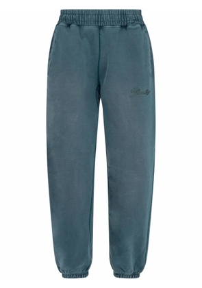 Awake NY sunbleached logo track pants - Blue