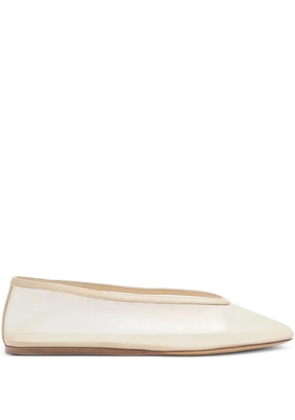 Le Monde Beryl Luna mesh almond-toe ballet flats - Neutrals
