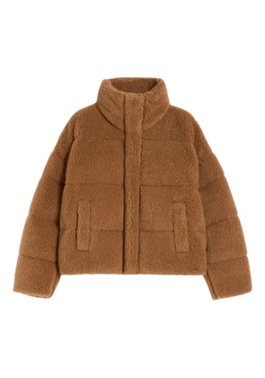 Weekend Max Mara Alfredo funnel-neck panelled jacket - Brown