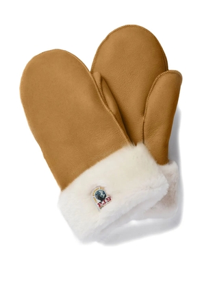 Parajumpers sheepskin fur-trimmed mittens - Neutrals