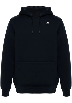 K-Way logo-print jersey hoodie - Blue