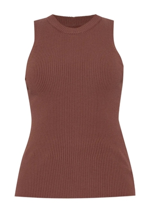 Rick Owens ribbed-knit sleeveless tank top - Red