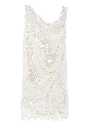 Christopher Esber sequinned mini dress - White