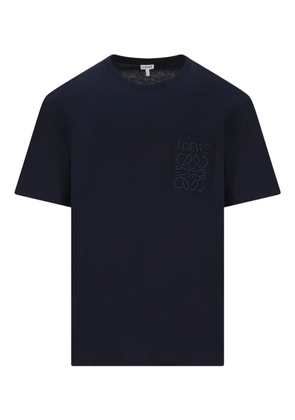 LOEWE logo-embroidered T-shirt - Blue