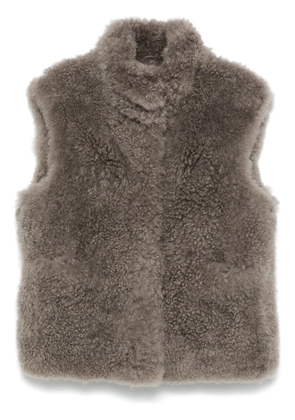 Liska fur gilet - Grey